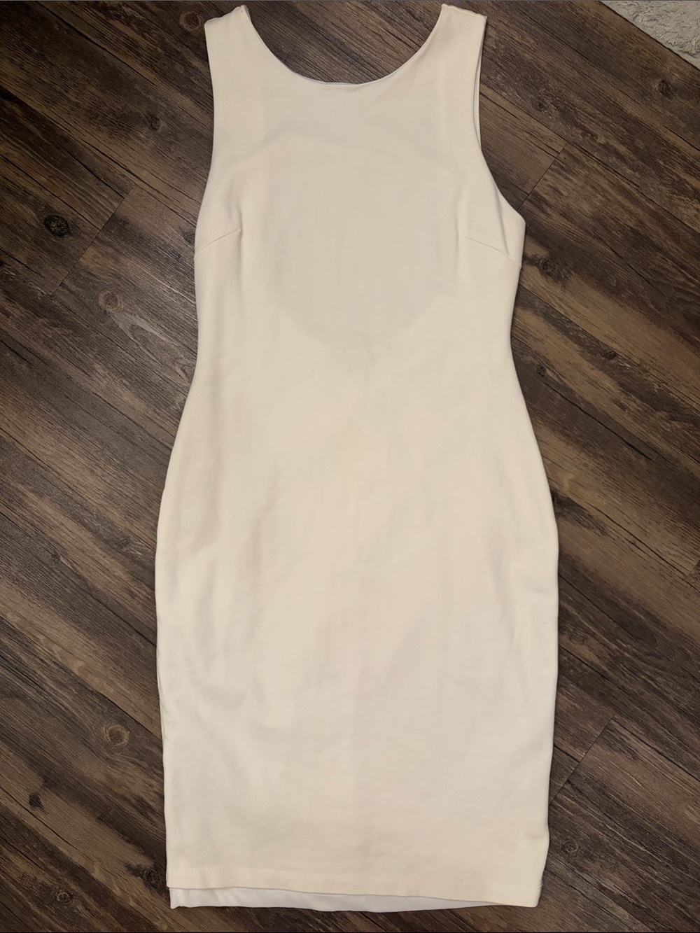 Lulu's white Sleeveless Midi Sheath Dress